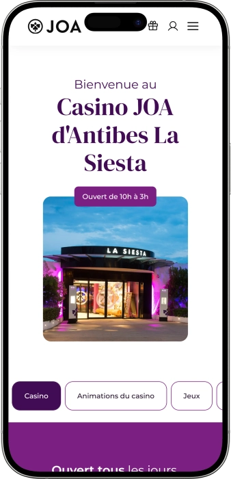 Casino JOA Antibes La Siesta App